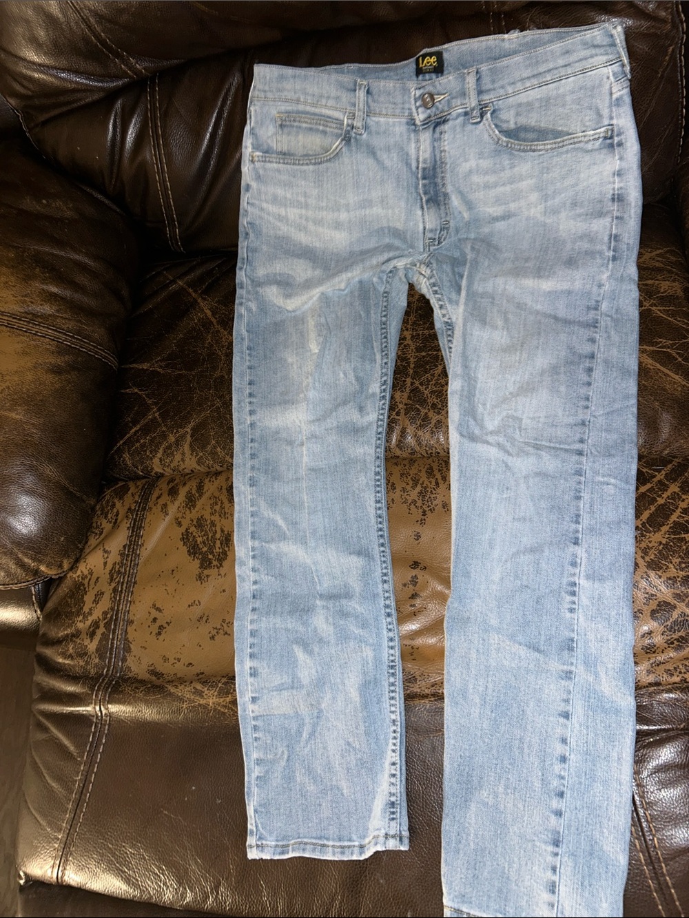 Lee Men’s Light Wash Slim Jeans